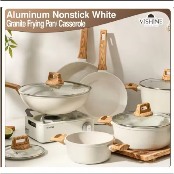 RANDOM/ Cookware Set Frying Pan Induction Ceramic Kawali Wok Soup Pot ...