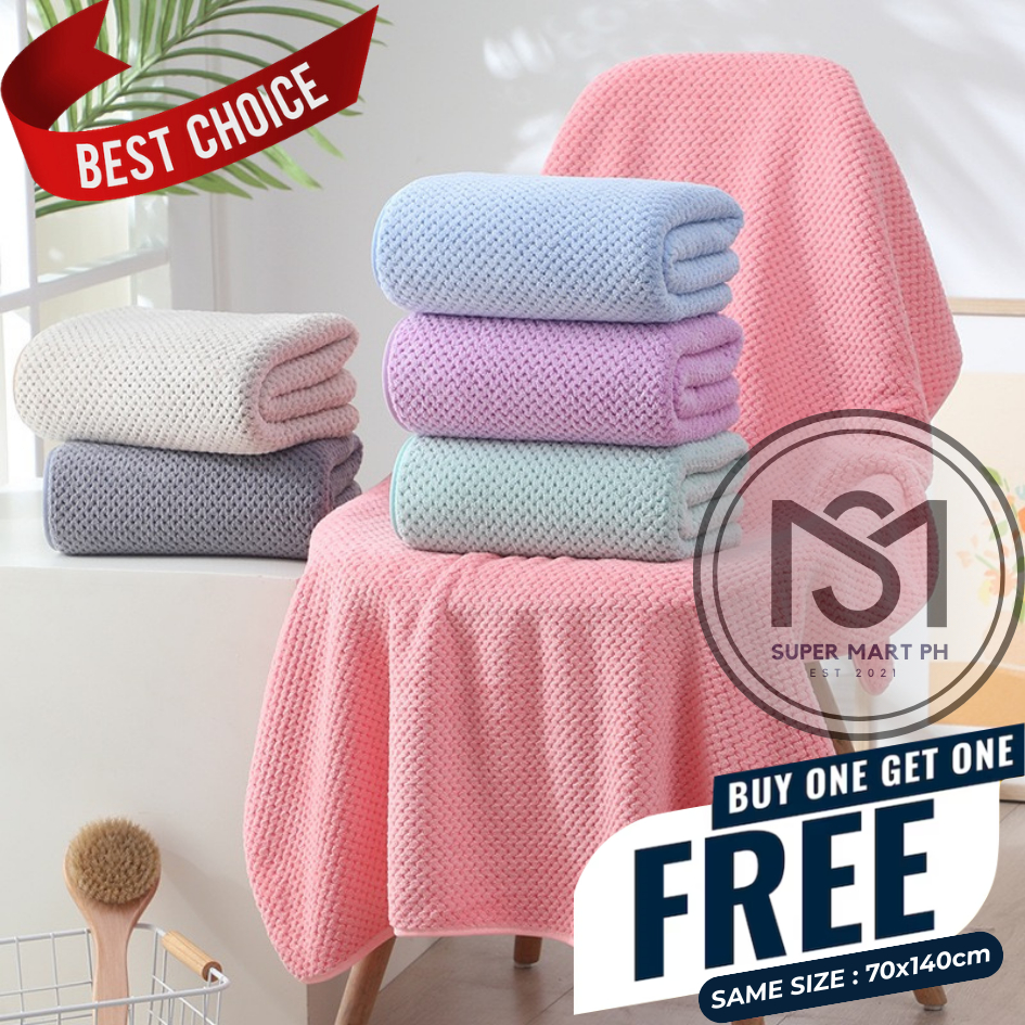 SM Buy 1 Take 1 New Japanese Microfiber Cannon Bath Towel Super Soft ...