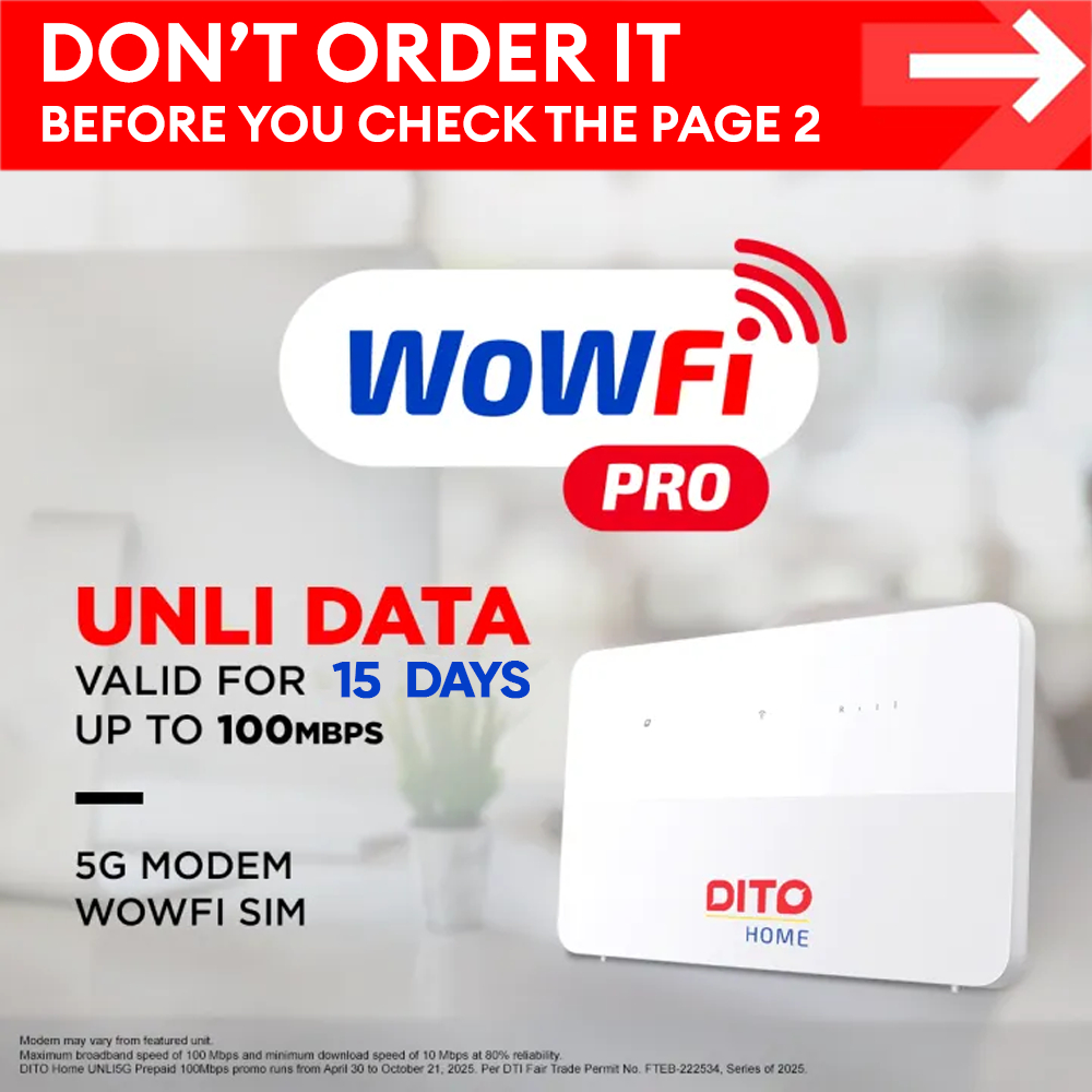 DITO Home WiFi Pro w/ 15 Days UNLI 5G Data - DON'T ORDER IT before you ...