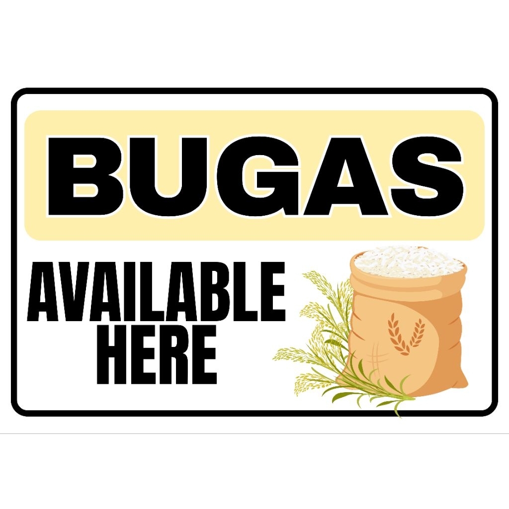 Bigas Available Here Signage Laminated A4 A5 size | Shopee Philippines