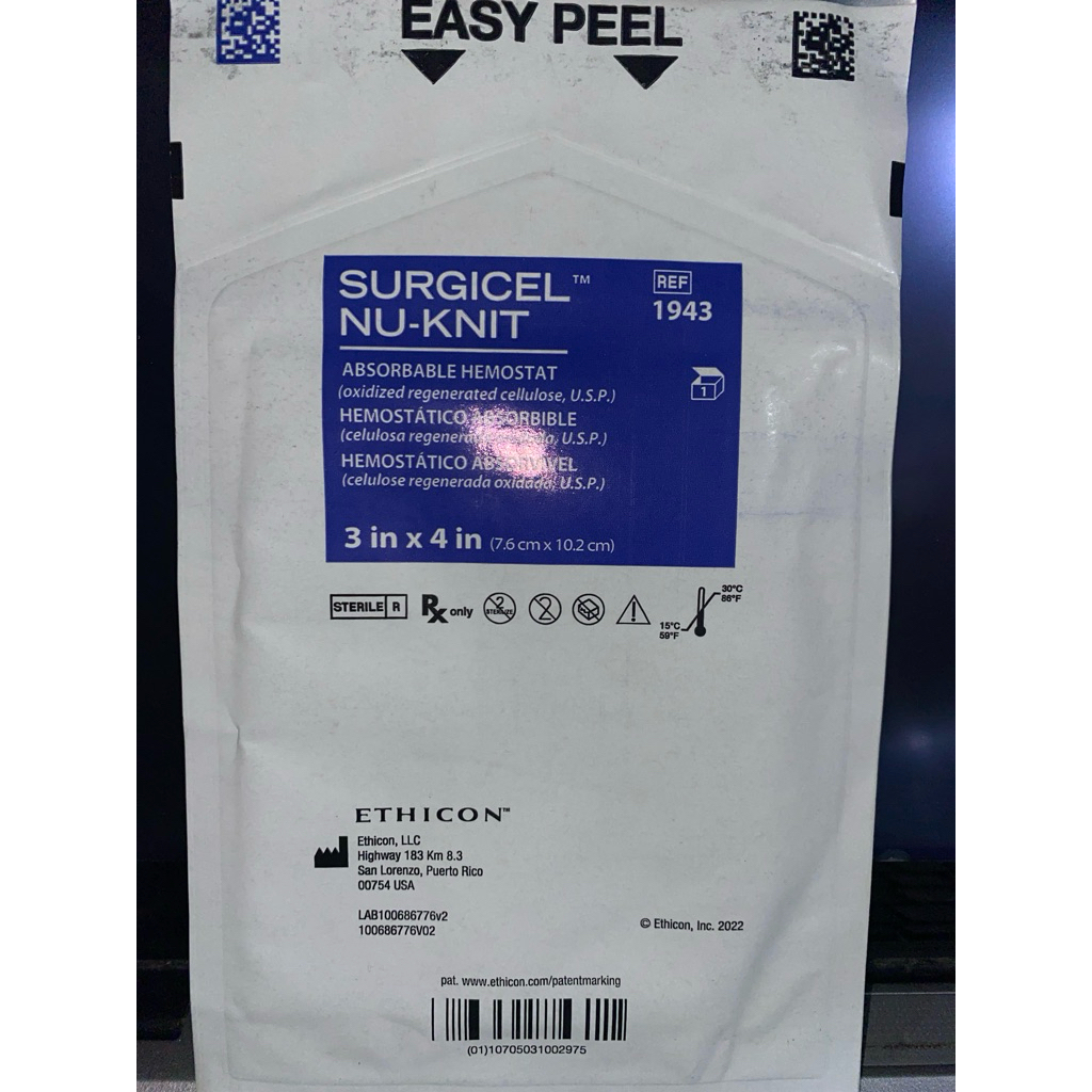 SURGICEL NU-KNIT ABSORBABLE HEMOSTAT | Shopee Philippines