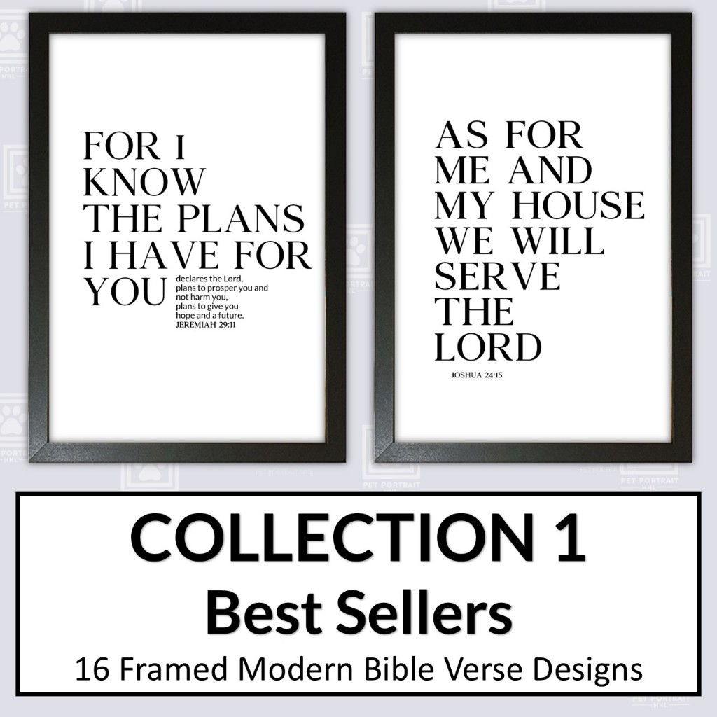 Premium Bible Verse Wall Decor – Inspirational Christian Quote Frame ...