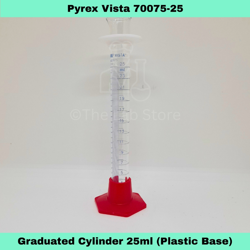 25mL PYREX Graduated Cylinder, Glass | Shopee Philippines