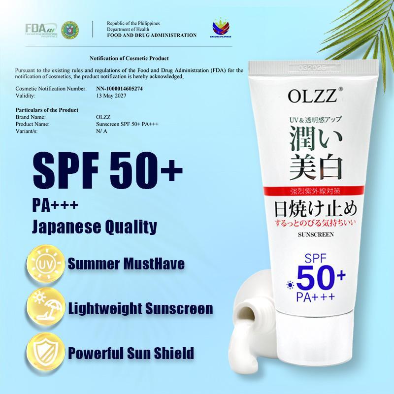OLZZ SPF50+ PA+++ Face and Body Sunscreen Whitening Sunblock Face Cream ...