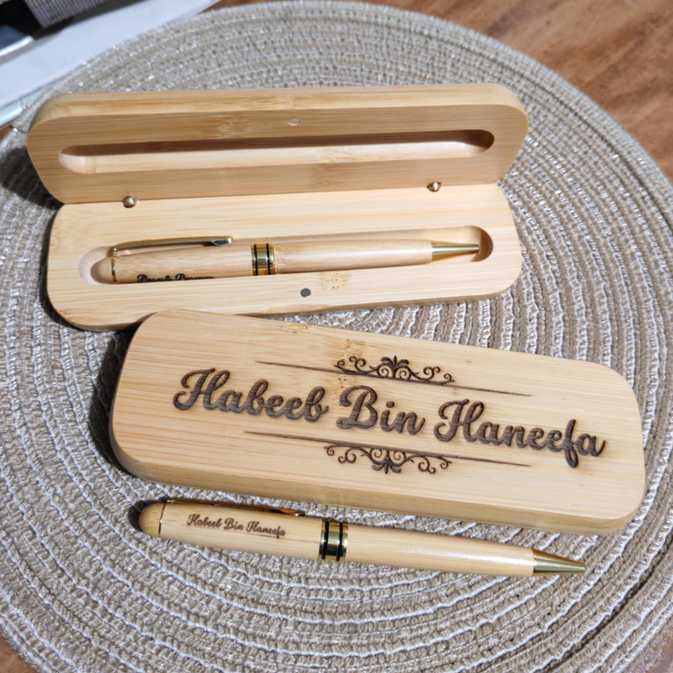 Wooden Pen Case (Personalized Laser Engraved) Gifts & Souvenirs ...