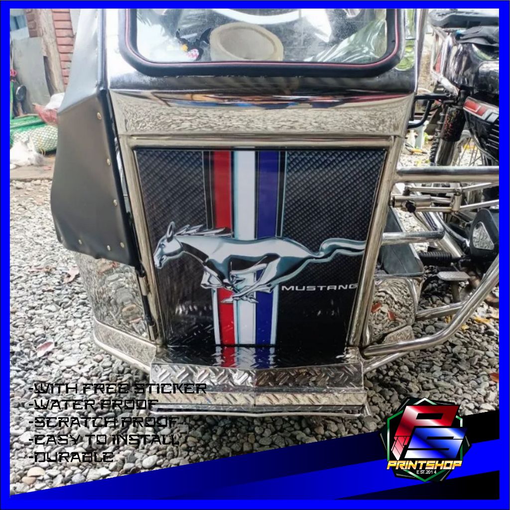 SIDECAR / MOTOR / CAR STICKER 12X16.5 INCHES SCRATCH/WATER PROOF (Ps ...