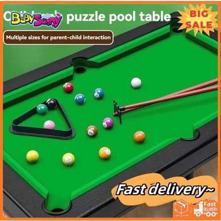 Billiards table set for kid Children Mini Billiard Pool Table Set Game ...
