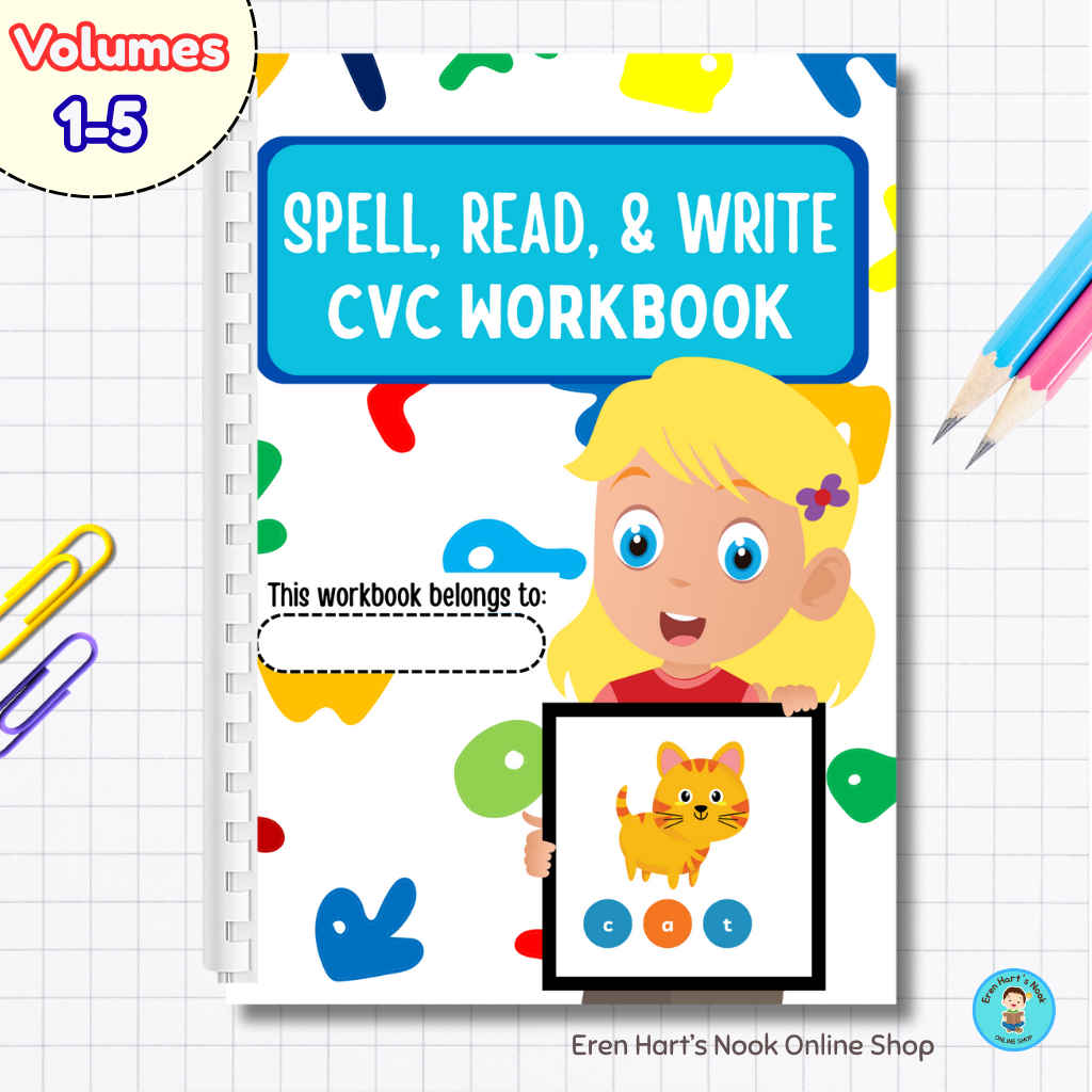 Spell, Read, and Write Worksheet EXERCISES FOR KINDERGARTEN AND GRADE ...
