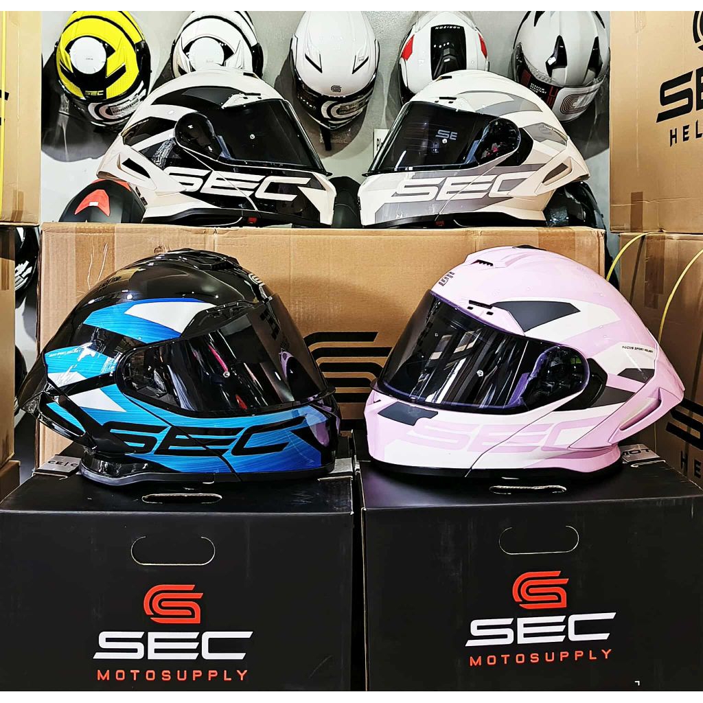 SEC FOCUS MODULAR DUAL VISOR WITH ICC AND DOT STICKER LIGHT WEIGHT AND ...