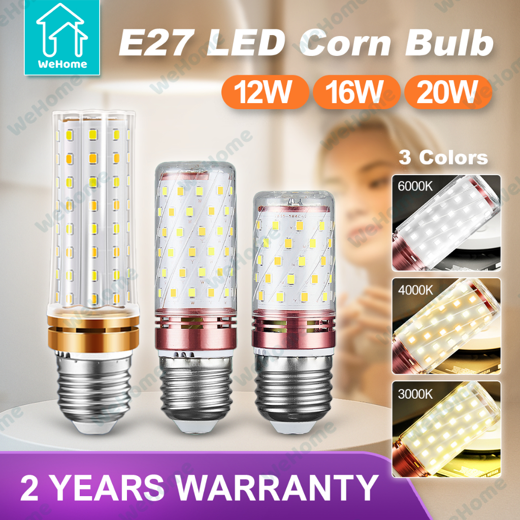 WeHome Led Tri Color Corn Bulb E27 Bulbs Light for house Chandelier ...