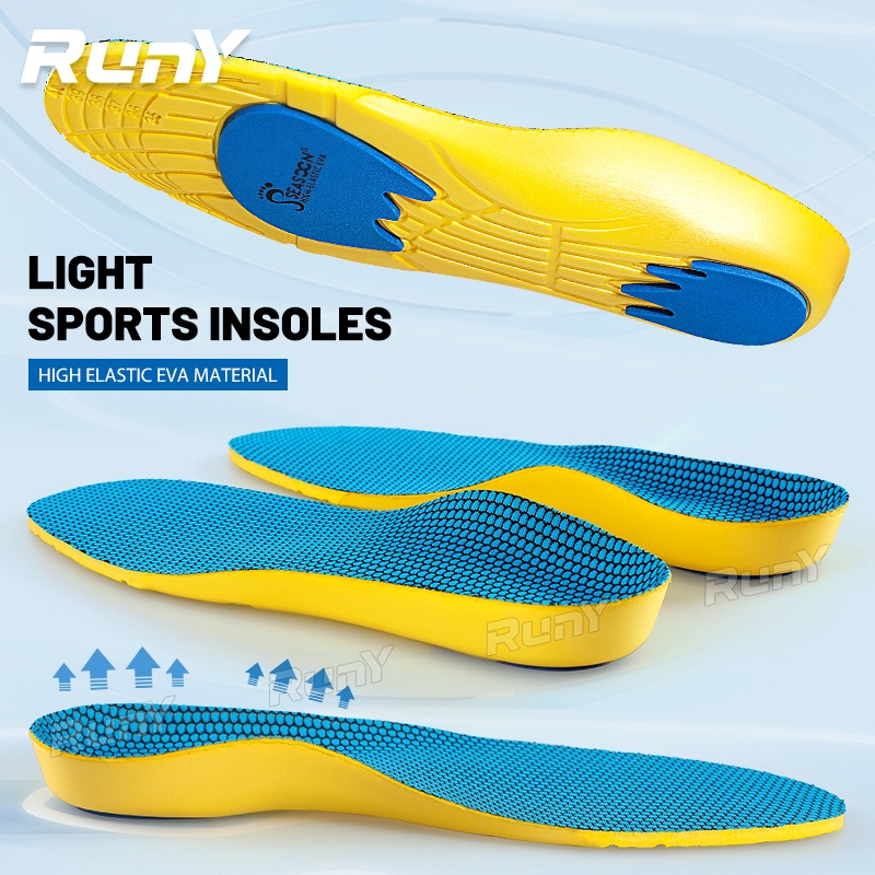 【RunY】EVA Elastic Sports Insole Light Weight Shoe Insoles High Jump ...