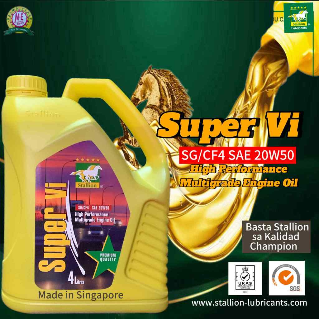 Stallion Lubricants-Super Vi 4L Engine Oil | Shopee Philippines