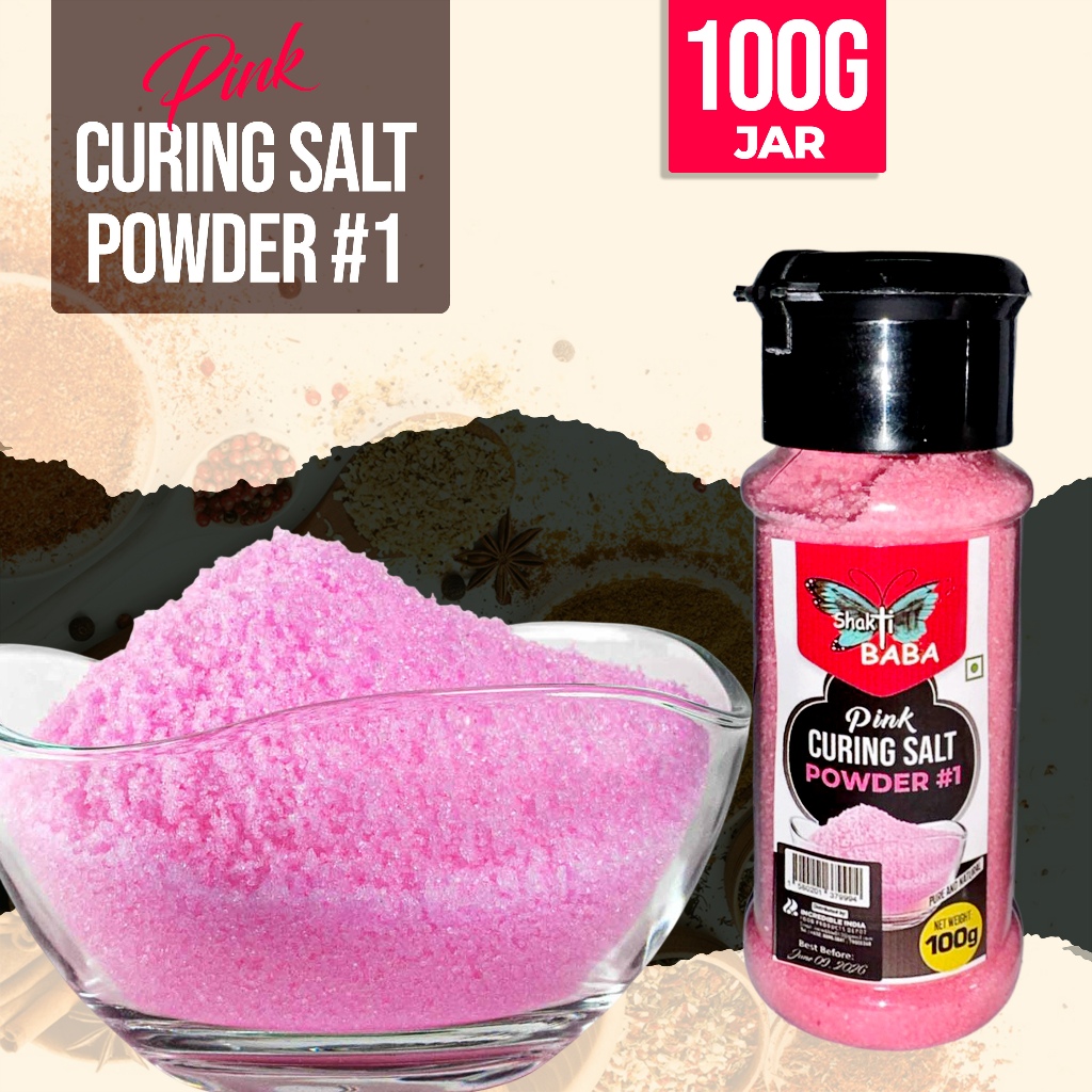 Shakti Baba Pink Curing Salt Powder #1 100g Shaker Bottle | Shopee ...