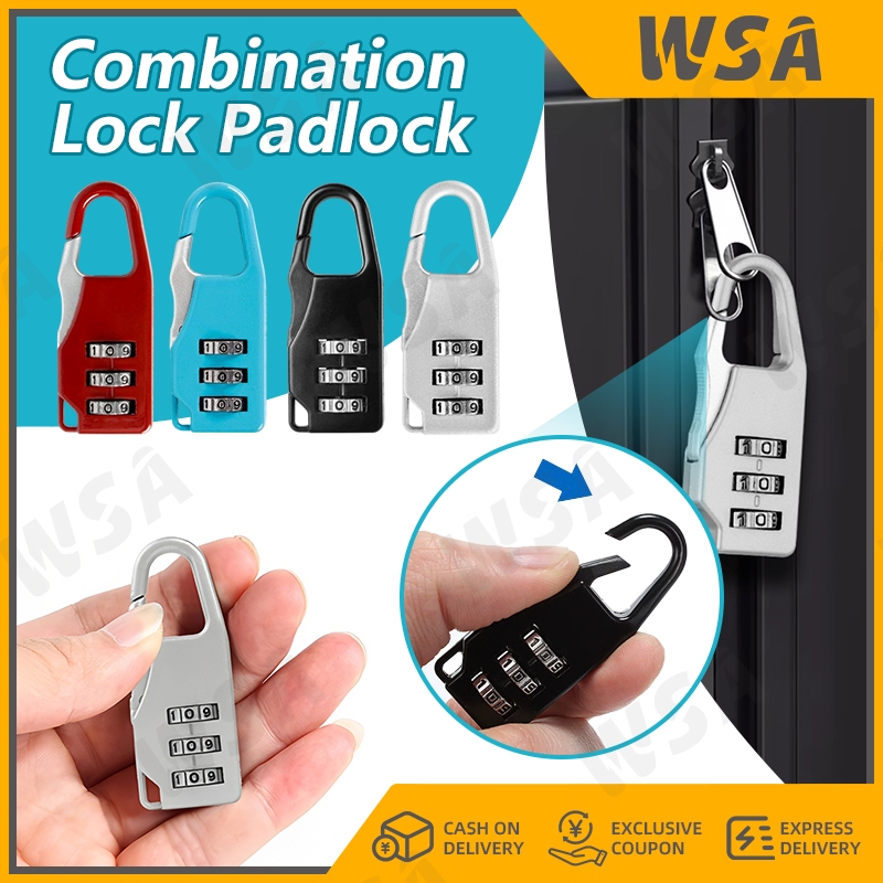Dial Digits Code Number Password Combination Padlock Travel Security ...
