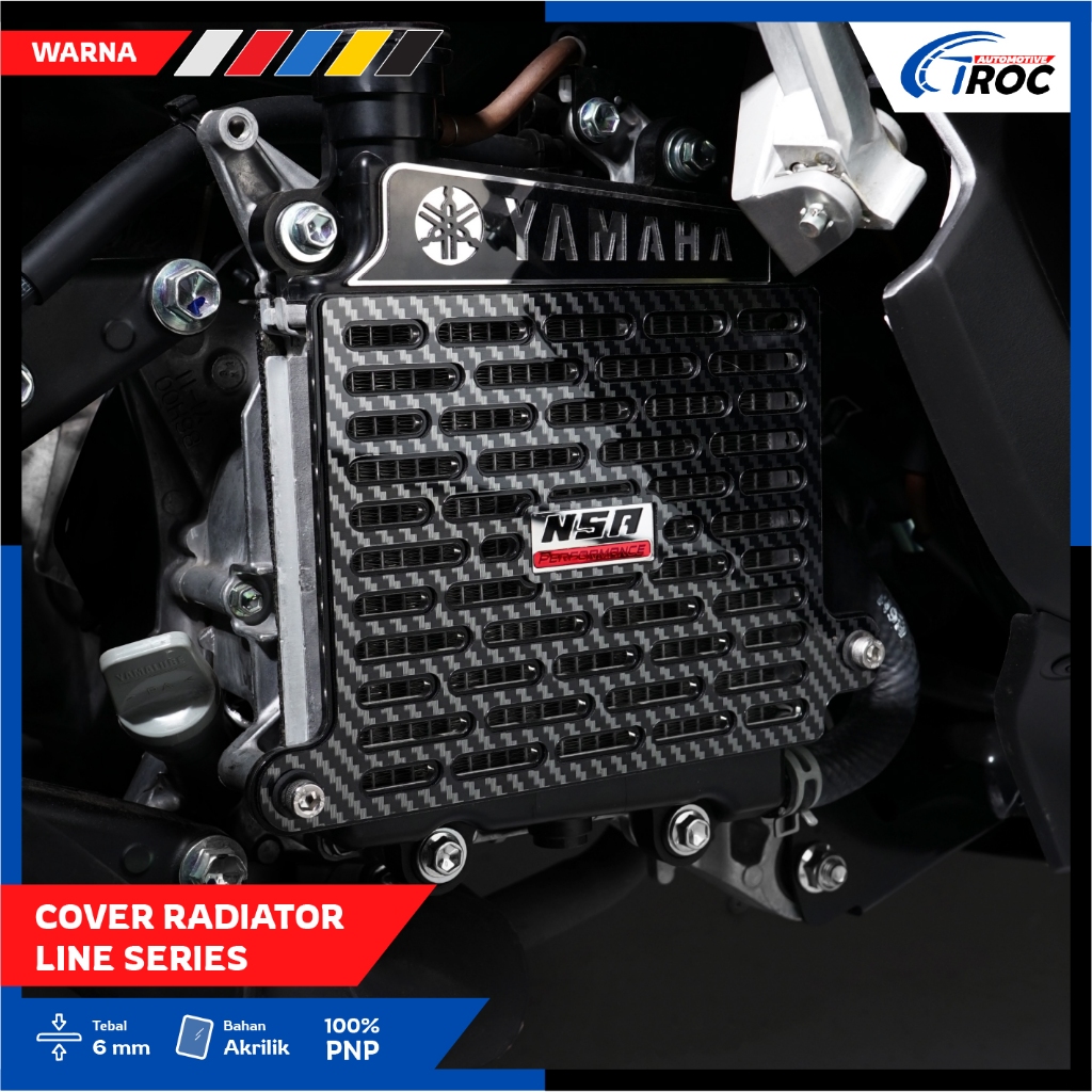 NSA RADIATOR COVER LINE CARBON SERIES [VARIO 125-150-160/PCX/ADV 150 ...