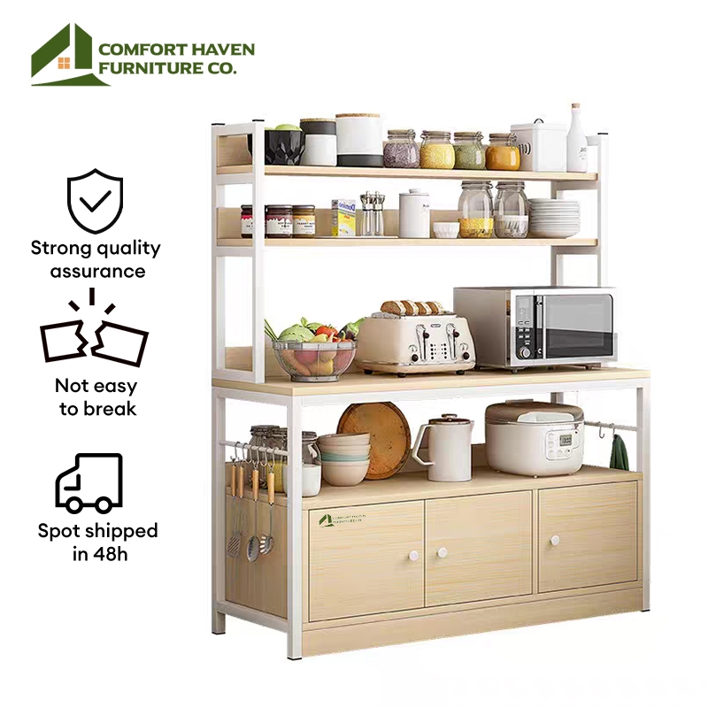 Comfort Haven Furniture Co.Microwave Cabinet Kitchen Cabinet Organizer ...