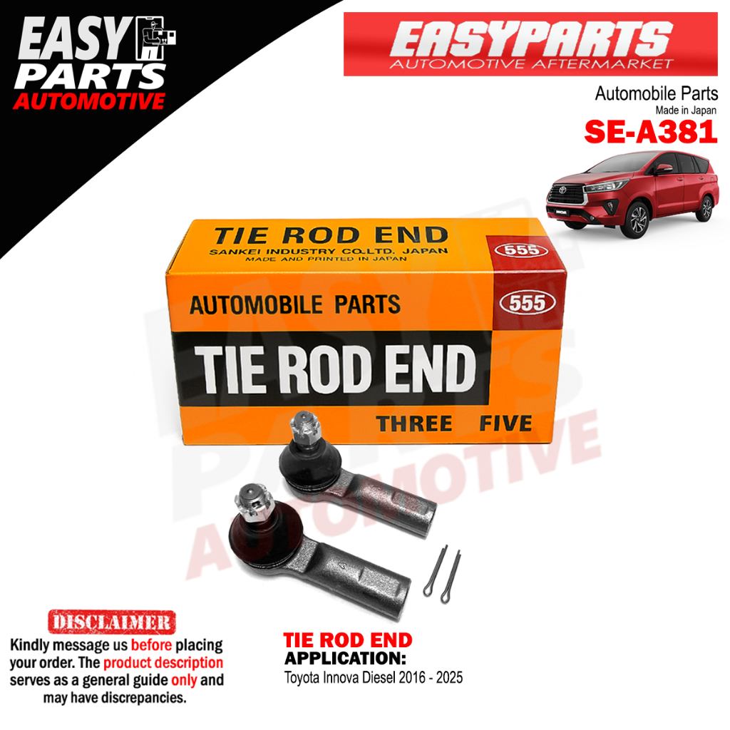 555 Tie Rod End SE-A381 Toyota Innova (SET/2PCS) | Shopee Philippines