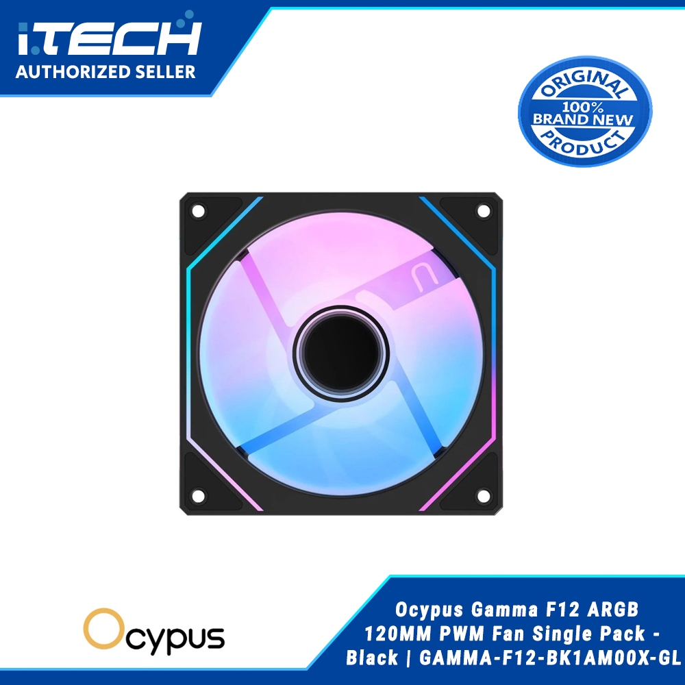 Ocypus Gamma F12 ARGB 120MM PWM Fan Single Pack - Black | GAMMA-F12 ...