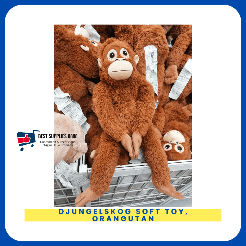 BestSupplies Authentic DJUNGELSKOG Soft stuffed toy, orangutan punch ...