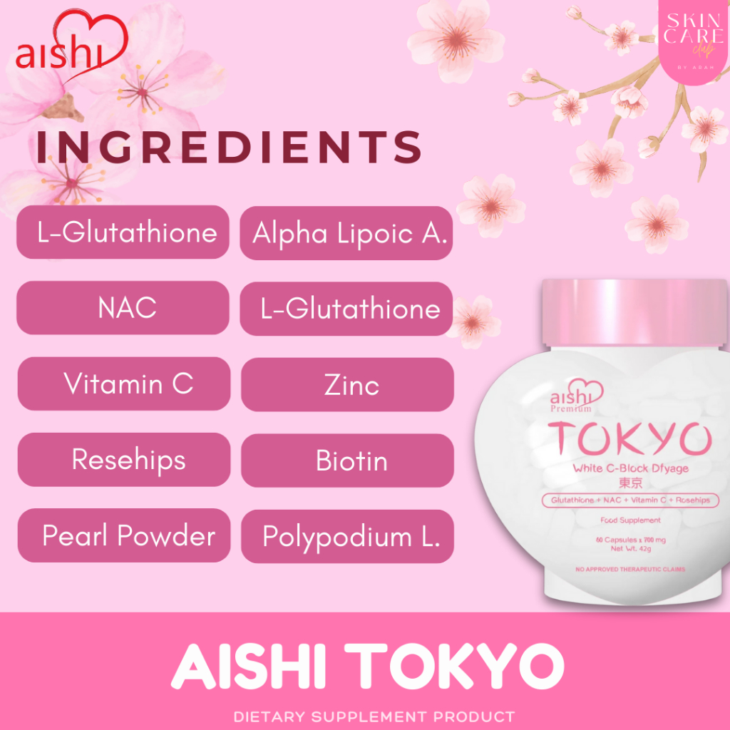 Aishi Tokyo Japan White C-Block Glutathione + Gluta Melony 7in1 Youthful  Glow | Set of 2 | Shopee Philippines