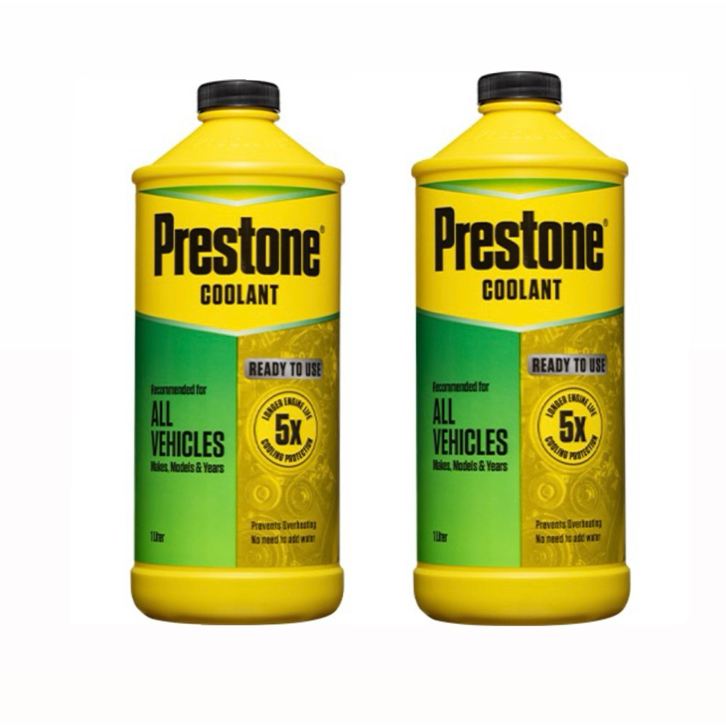NEW PACKAGING Prestone Radiator Coolant READY TO USE 1Liter Bottle EACH ...