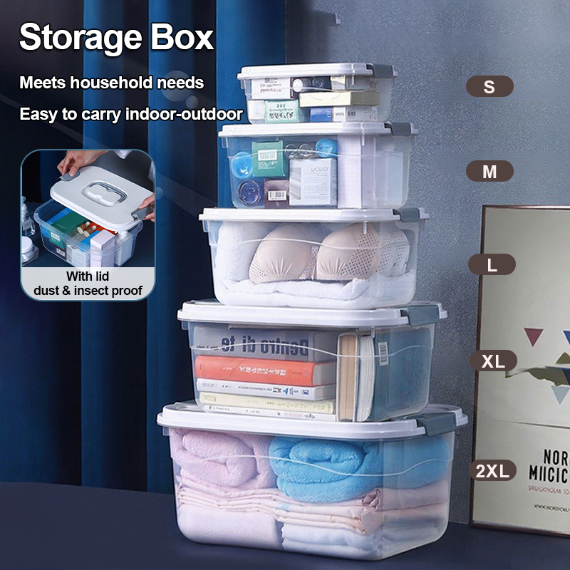 Multifunctional Transparent Storage Box Organizer in Different Sizes ...