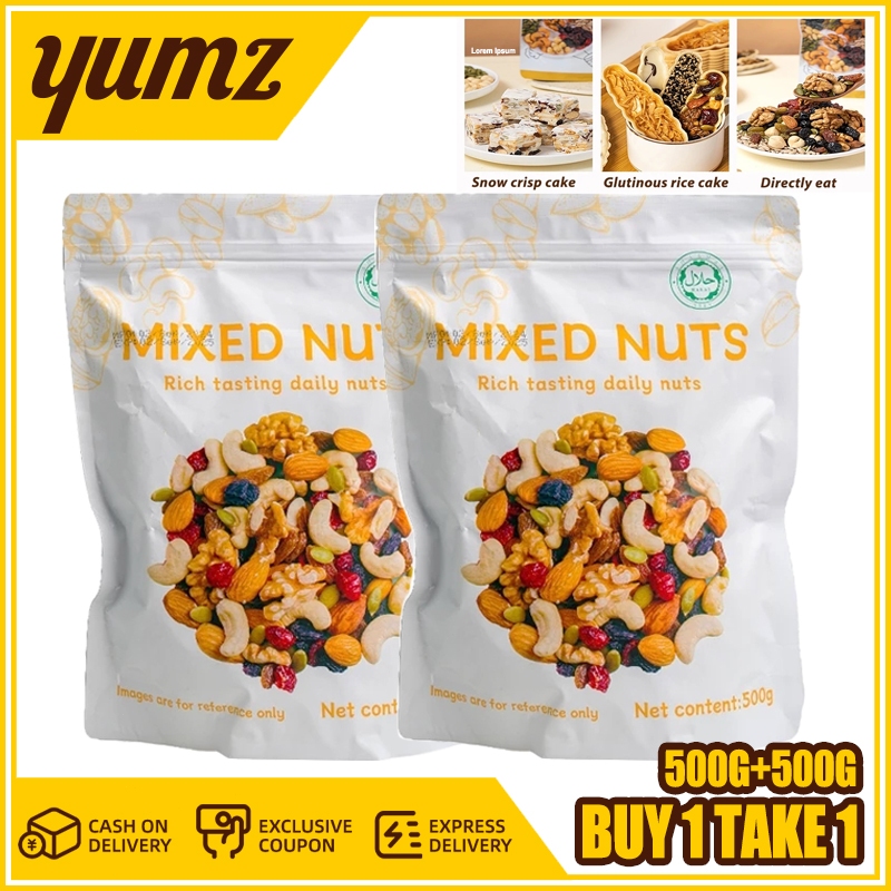 500g Mixed Nuts and Fruits Snack Trail Mix Nuts and Dried Fruits Mixed ...