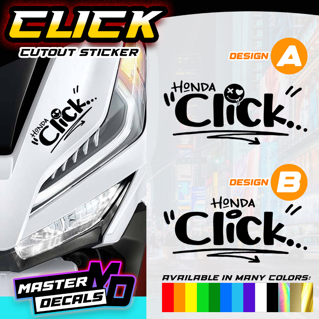 Honda Click Universal Cut Out Sticker | Shopee Philippines