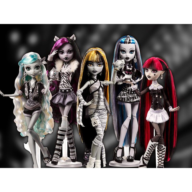 Monster High Reel Drama Doll in Black and White (2022-2025) Lagoona ...