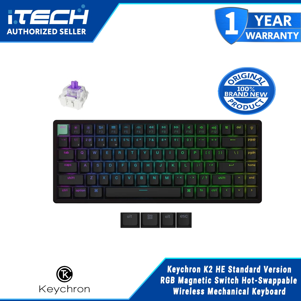 Keychron K2 HE Standard Version RGB Magnetic Switch Hot-Swappable ...