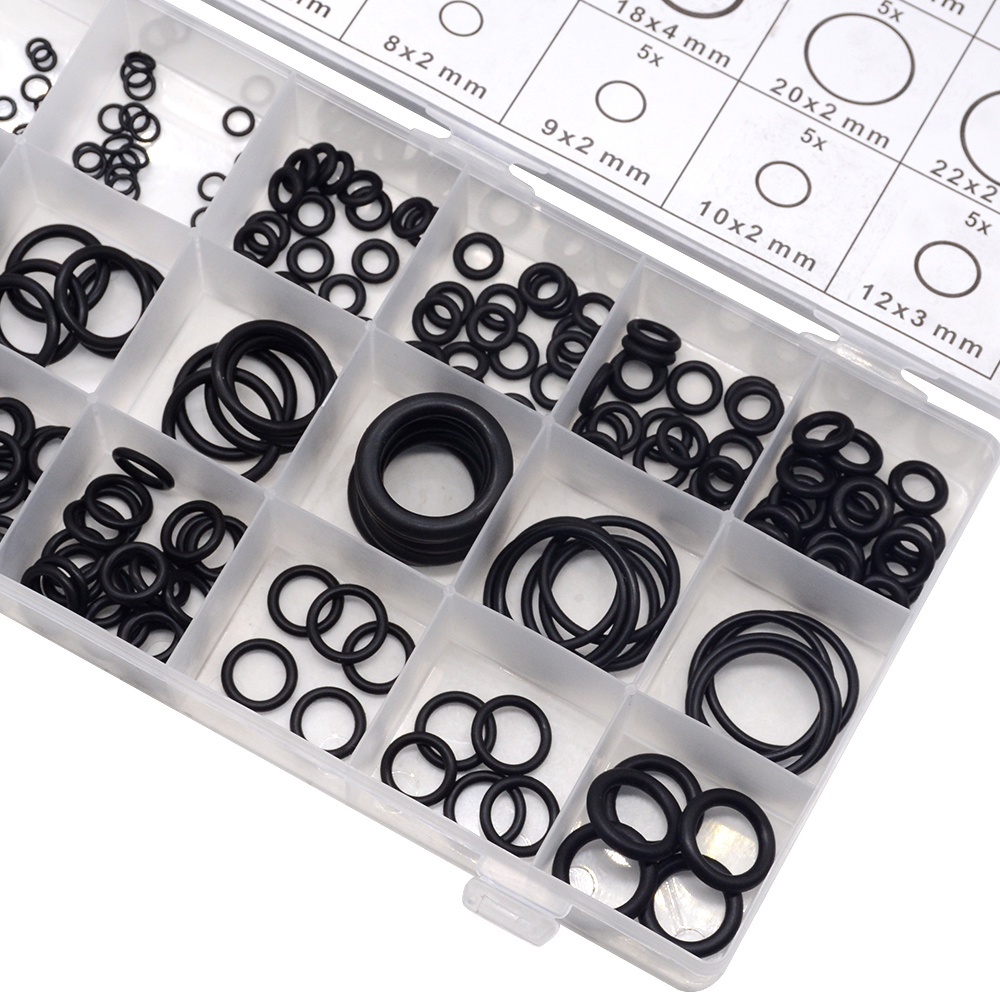 O-Rings Kit, 1200 Pcs 24 Sizes O-Ring Kit Assortment Rubber Sealing Gasket O -Rings