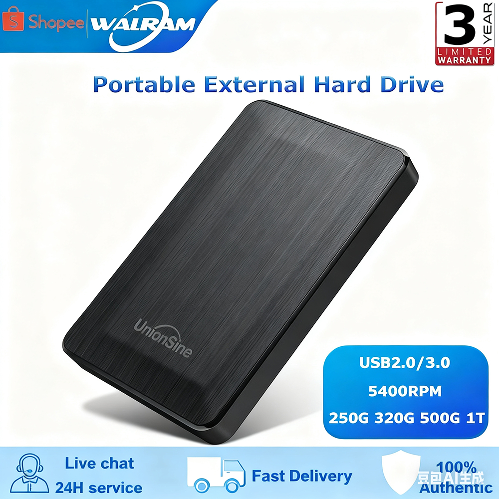 Walram 5000GB-1TB External HDD: USB 3.0, 5400Rpm, Ultra Slim, for PC ...