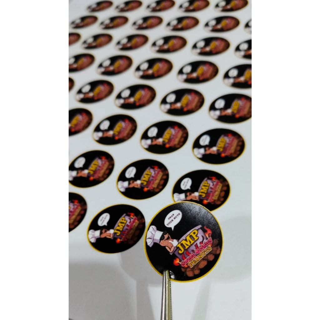 100PCS PISO PRINT CUSTOMIZED LABEL STICKER PRINT MACHINE CUT | Shopee ...