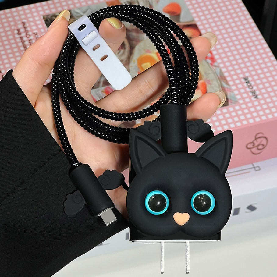 Charger and Cable Protector 5PCS Set – Flexible Silicone with Stylish ...