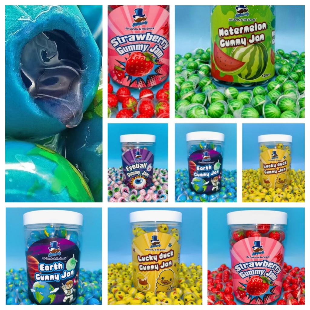 120 PCS/Bottle Mini Fruit Jam Gummy Balls / COD / Candies For Lootbags ...