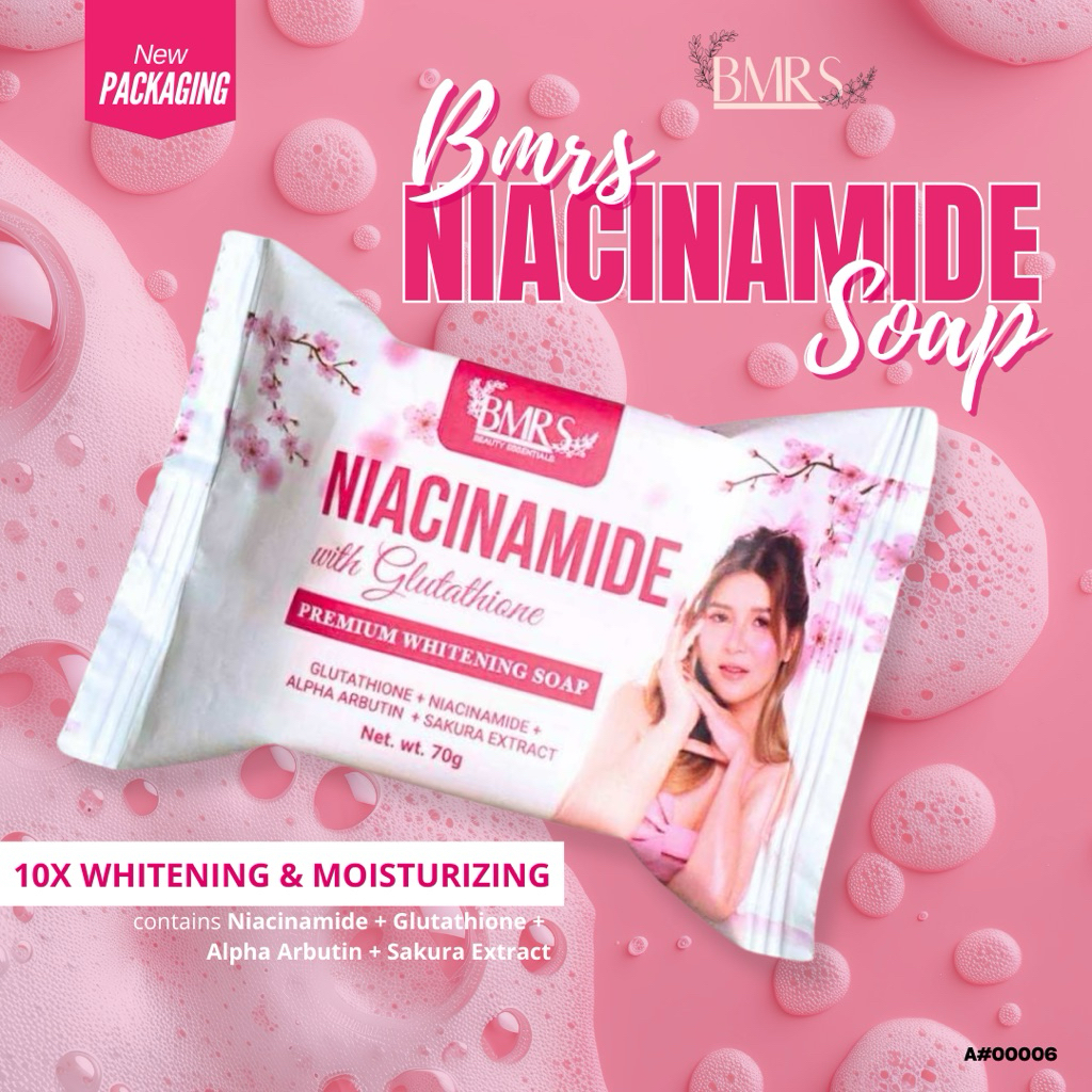 BMRS Niacinamide Soap Whitening 70g | Shopee Philippines