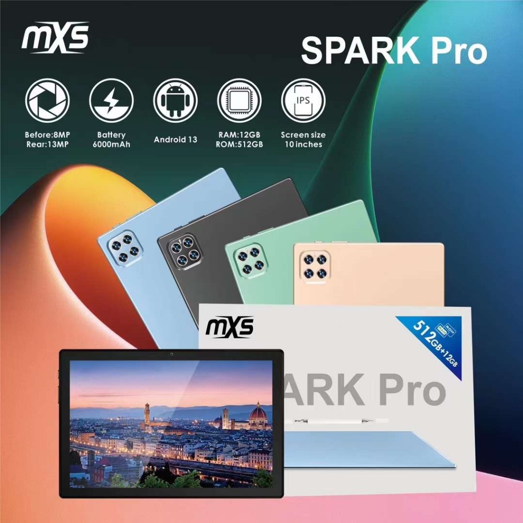 SPARK PRO high-performance tablet, octa-core, 12GB RAM, 512GB storage ...
