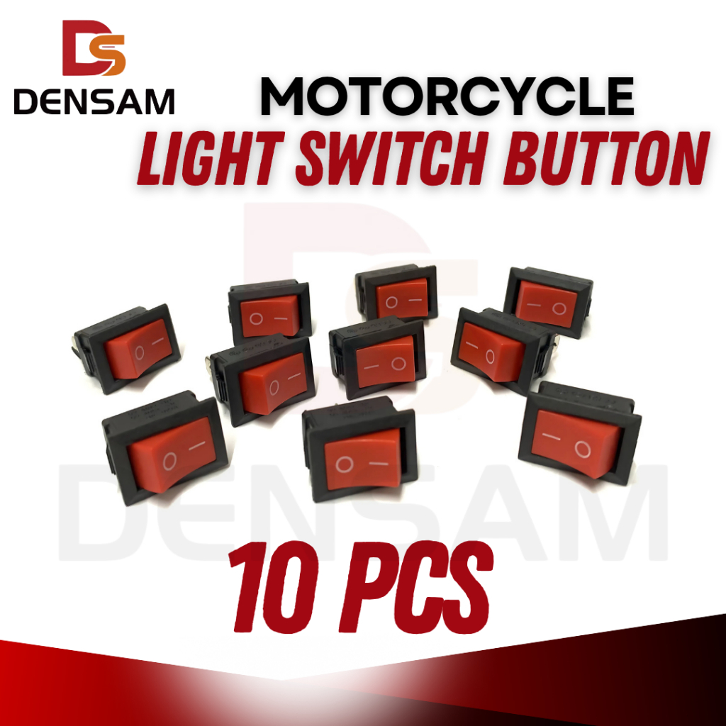 [Wholesale] Densam Motorcycle Light Switch Button-10pcs | Shopee ...