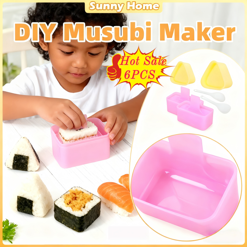 [6PCS]Rice Mold Box Sushi Musubi Maker No Stick Rectangular Thousand ...