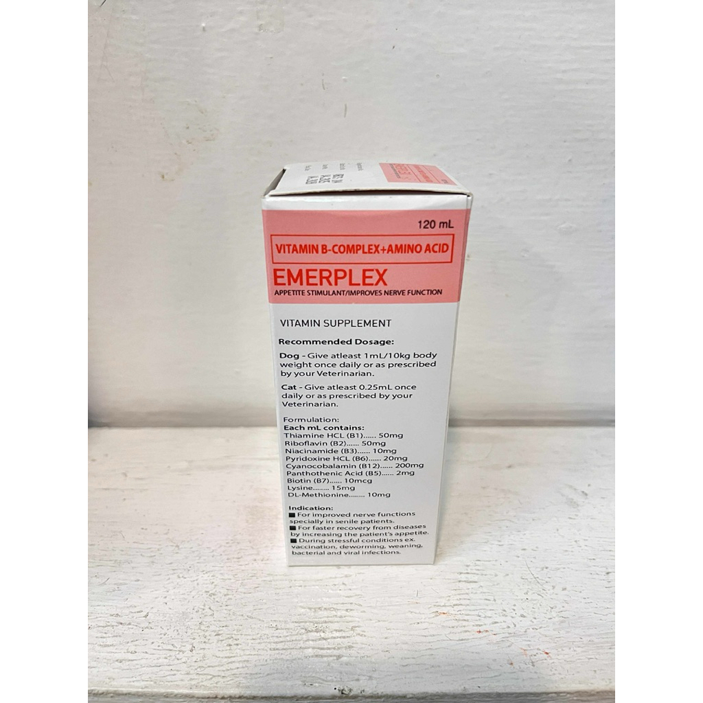 EMERPLEX SYRUP 120ML (VITAMIN+B-COMPLEX+AMINO ACID) | Shopee Philippines