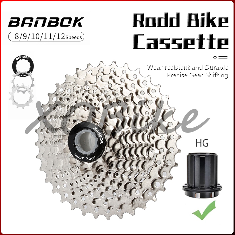 BANBOK Road Bike 8S/9S/10S/11S Cassette 9Speed 10Speed Cogs Roadbike ...