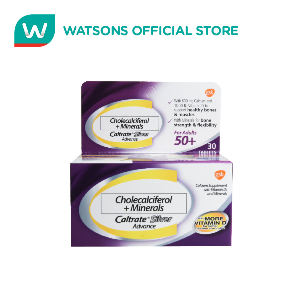 CALTRATE Silver Advance For Adult 50+ 30 Tablets | Shopee Philippines
