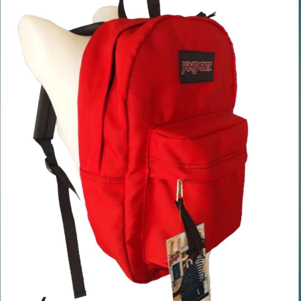 Red/Jansport original backpack made in bataan | Shopee Philippines