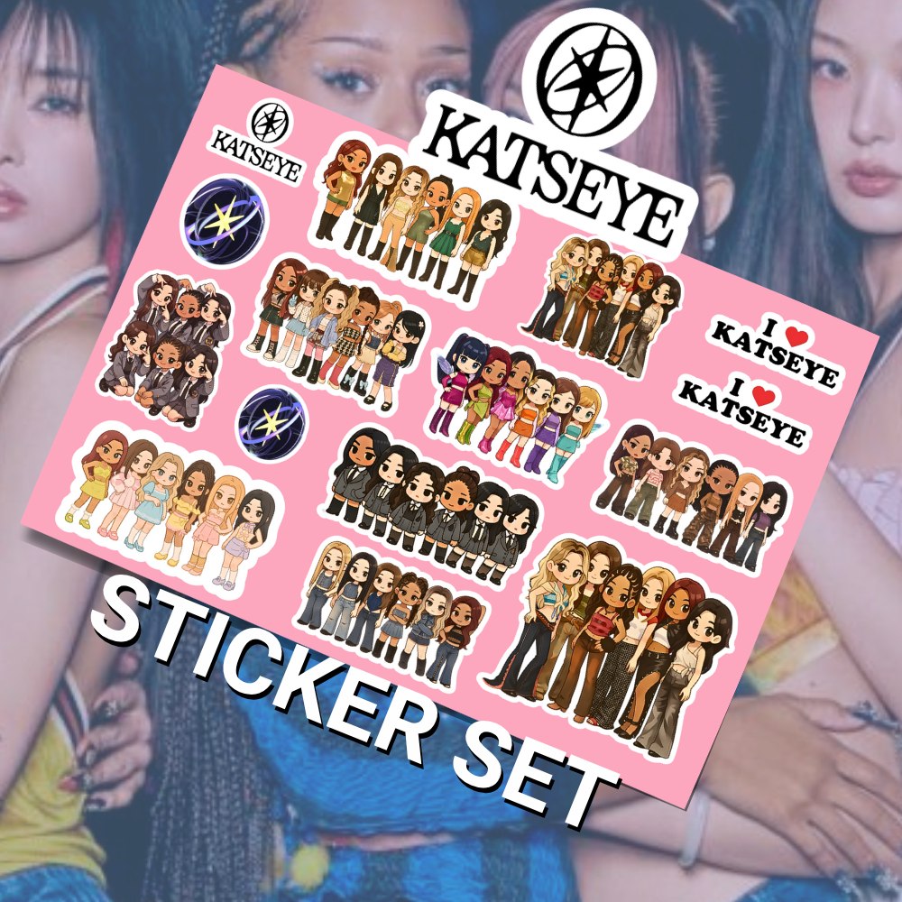 Katseye Sticker Set – Cute Chibi Global Girl Group Stickers ...
