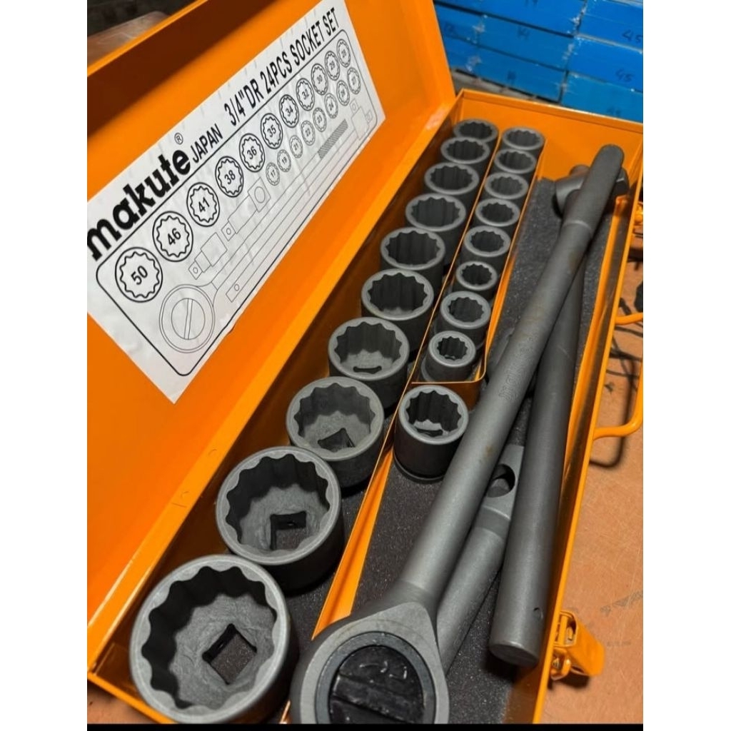 makute japan 24pcs socket set 3/4 Drive Heavy Duty | Shopee Philippines