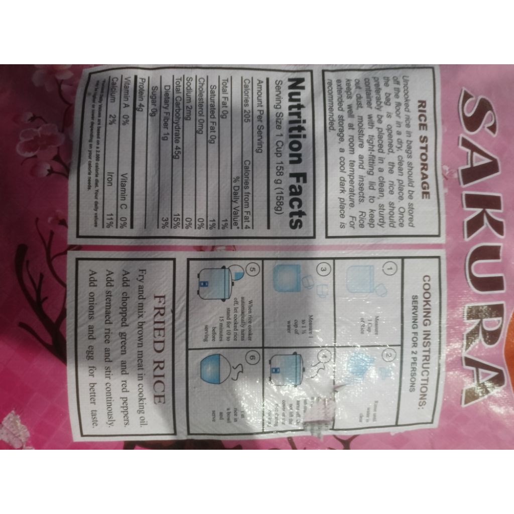 Sakura Japanese rice 25kg | Shopee Philippines