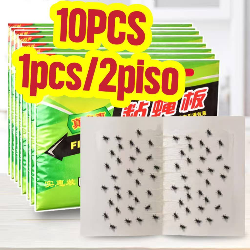 10pcs Sticky fly paper Fly glue board Fly sticker Insect trap board ...