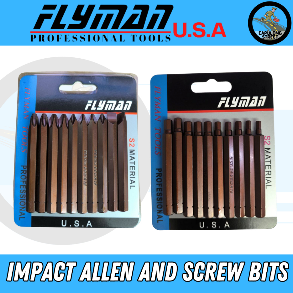 Flyman Impact Allen Bits and Impact Screw Bits with Variations High ...