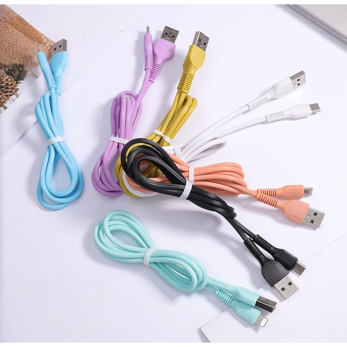 Macarons Mobile Cable Wire chargers 1Meter Android Micro USB /Type-C ...