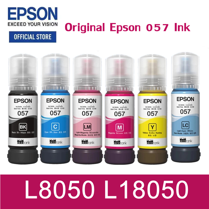 Original Epson 057 ink bottle 70ml for New Model Epson L8050 / Epson ...
